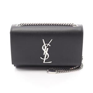 Saint Laurent Paris Kate Shoulder Bag Leather Black